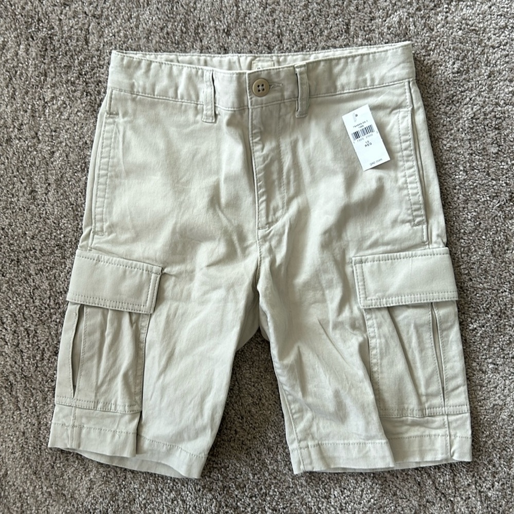 Gap kids boys khaki cargo shorts